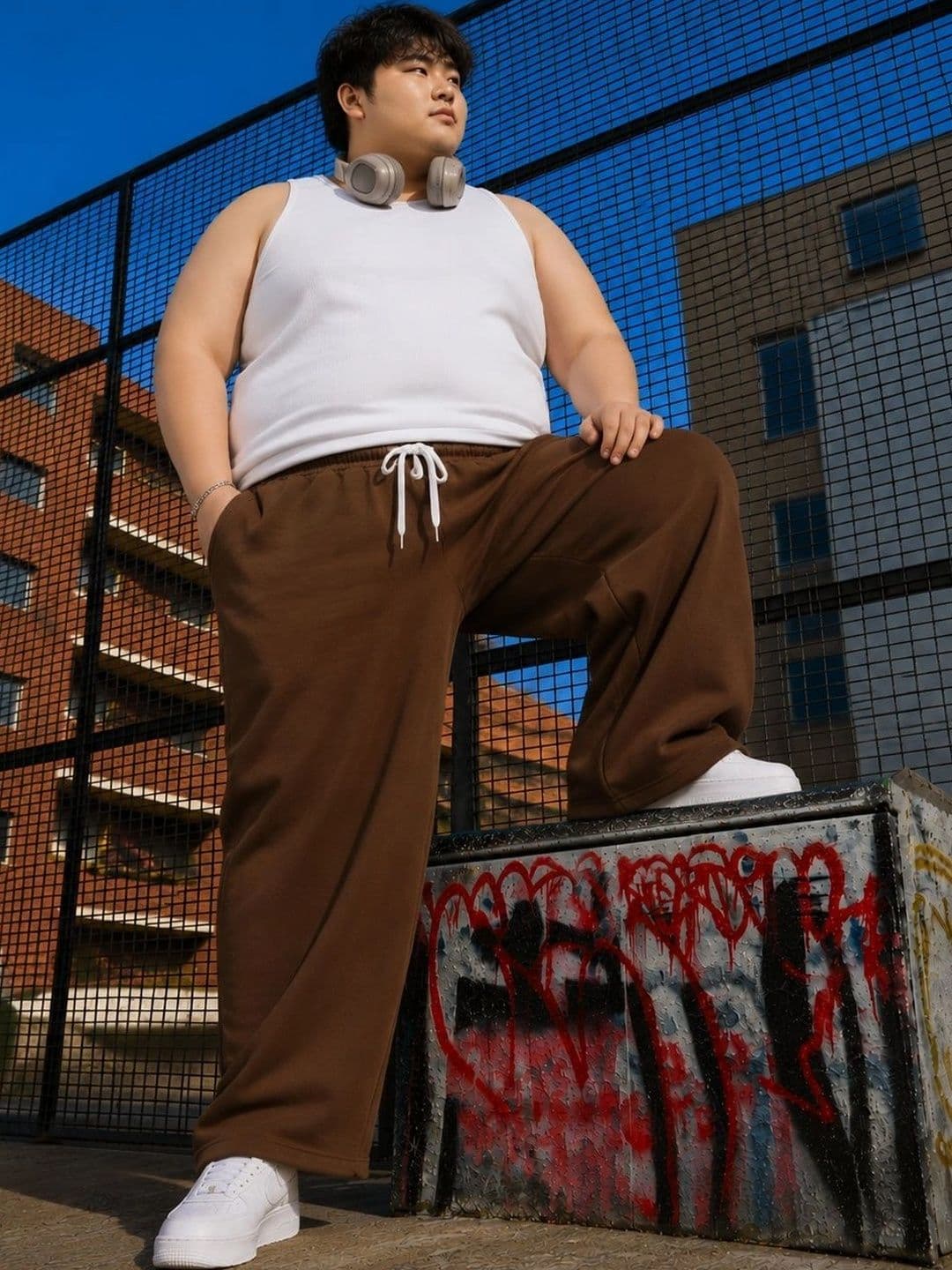PockMAN Men Wide Leg Antimicrobial Training Track Pants - view 1