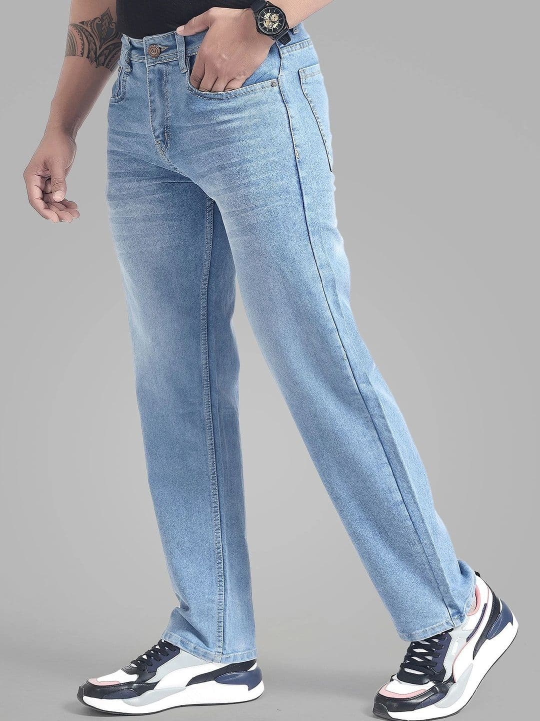 Wanted Men Straight Fit Mid-Rise Jeans - view 1