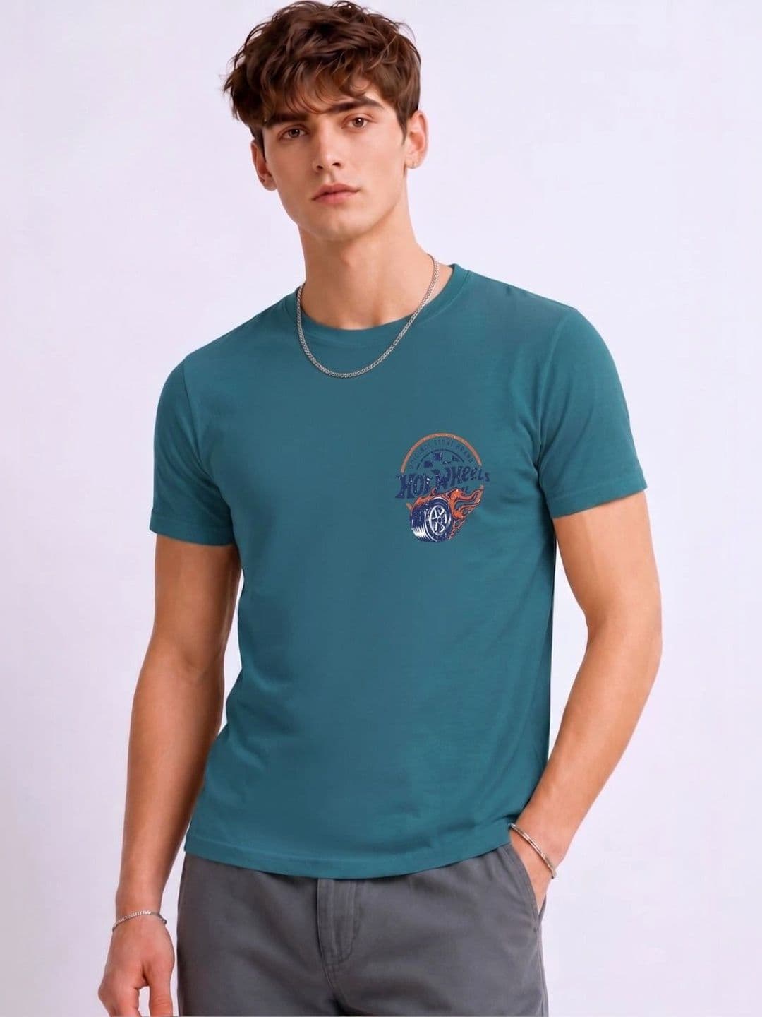 Mobox Graphic Printed Round Neck Short Sleeves Regular Fit T-shirt - view 1