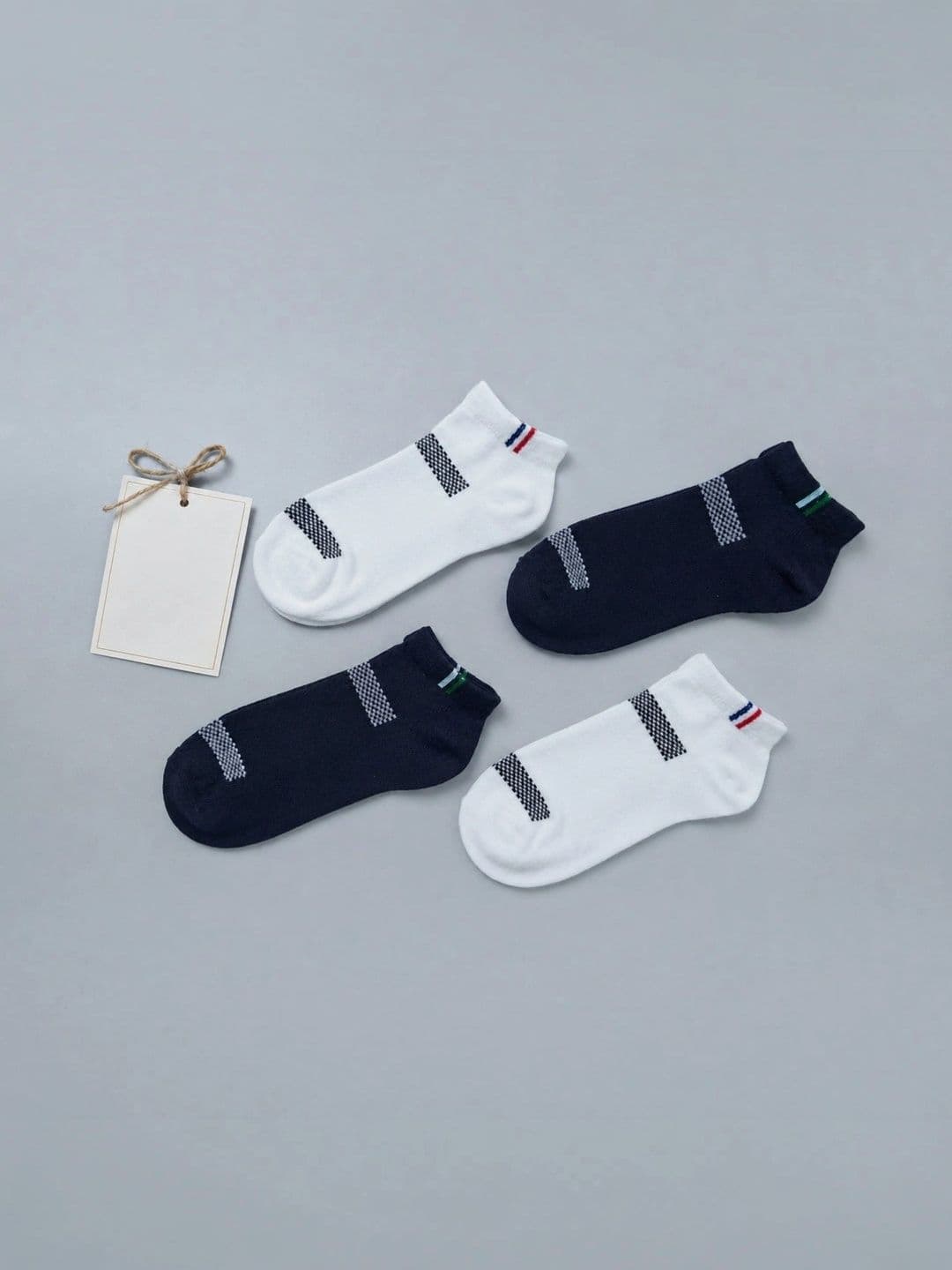 pell-mell Men Pack of 2 Cotton Assorted Patterned Ankle Length Socks - view 1