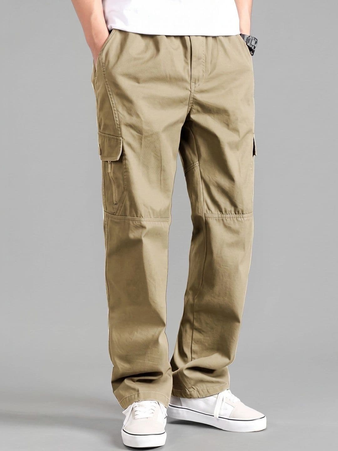 Mast & Harbour Men Classic Loose Fit Cargos Trousers - view 1