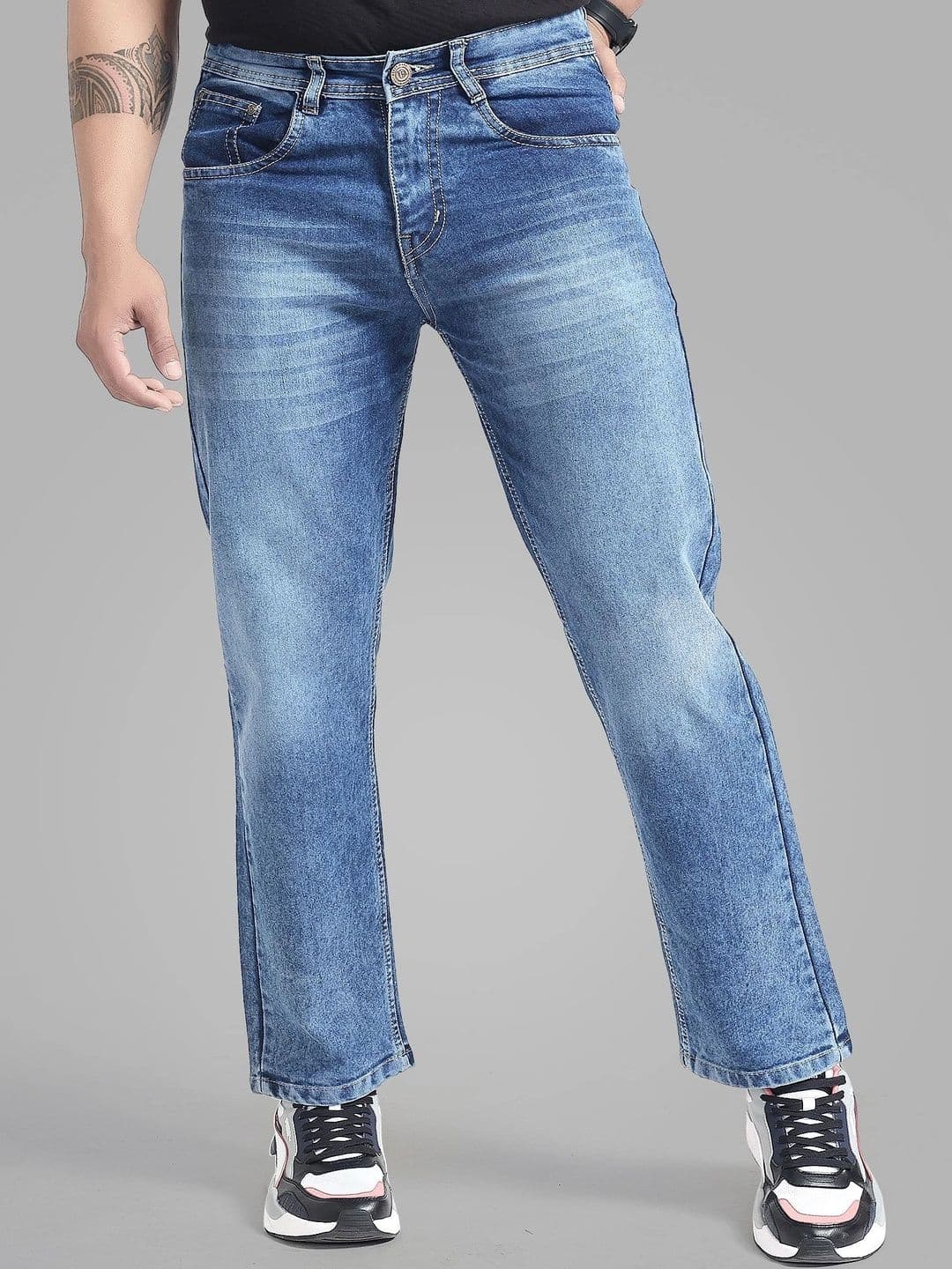 Wanted Men Straight Fit Mid-Rise Jeans - view 1