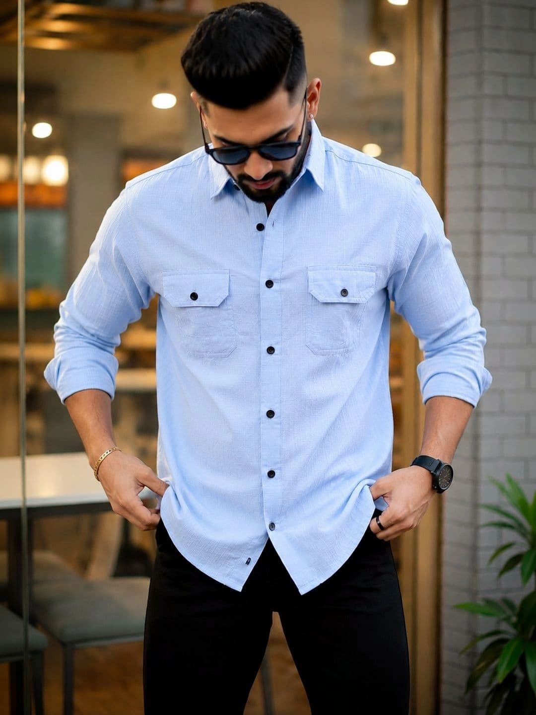 R.Code by The Roadster Life Co. Men Standard Casual Shirt - view 1