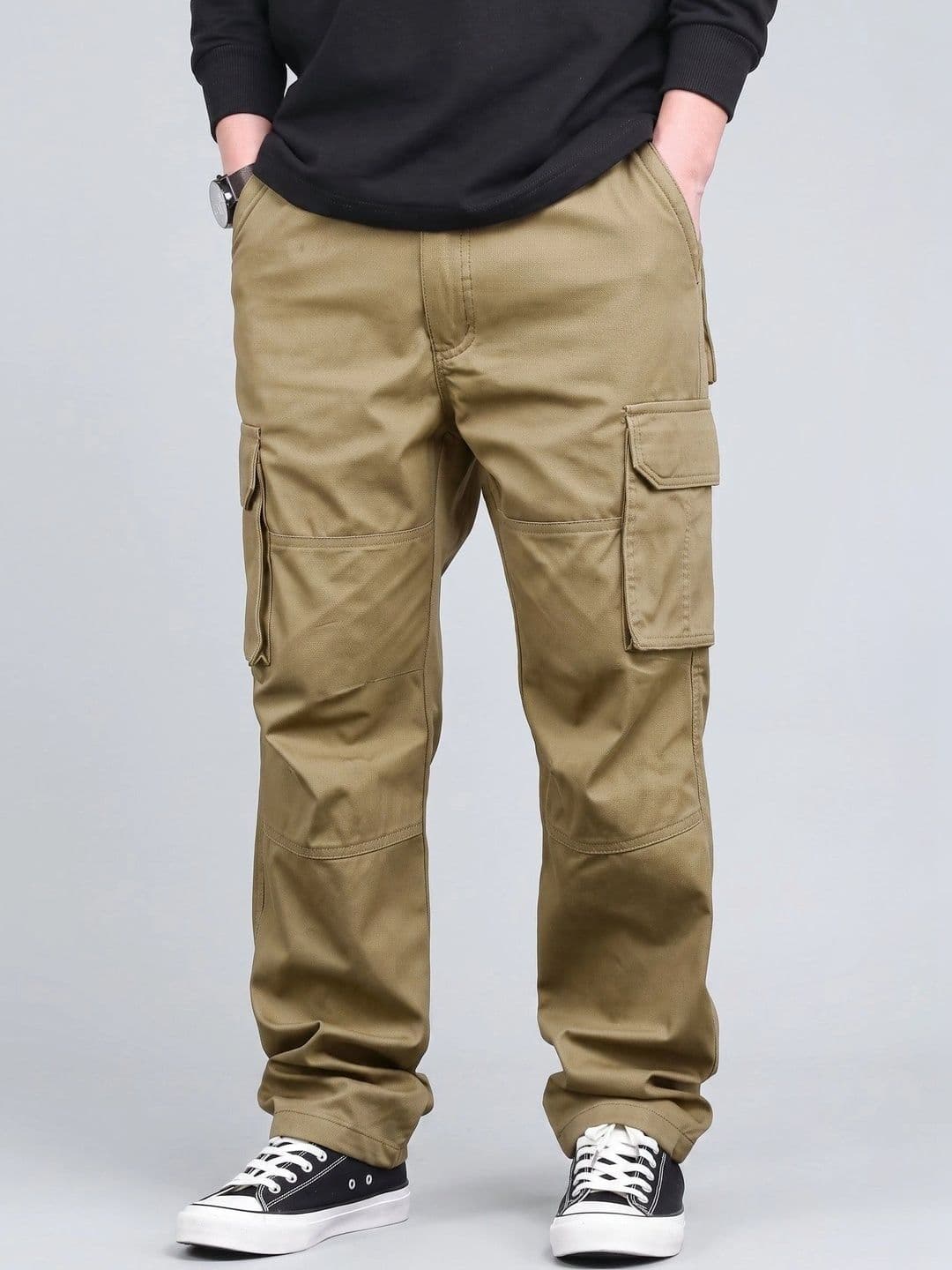 Mast & Harbour Men Classic Loose Fit Cargos Trousers - view 1