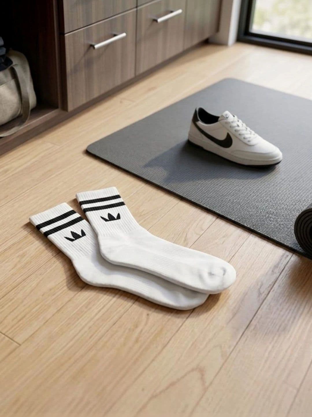 SWAZ Men Pack of 2 Cotton Assorted Patterned Above Ankle Socks - view 1