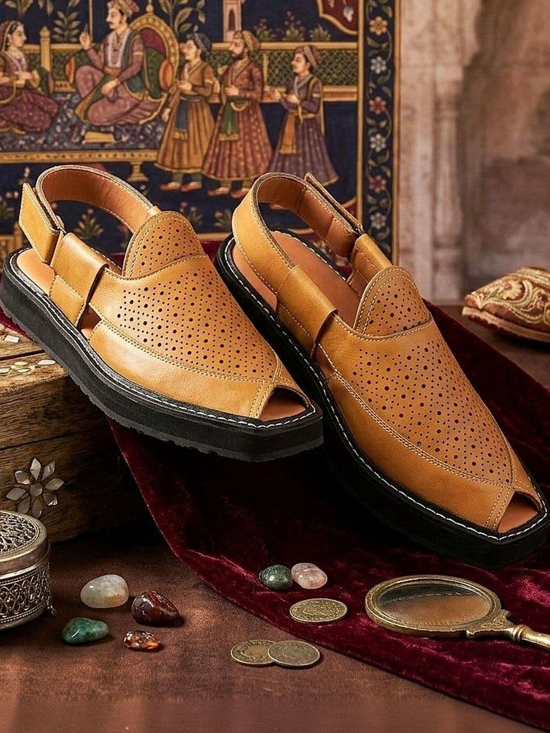 Field Care Men Ethnic PU Shoe-Style Sandals - view 1