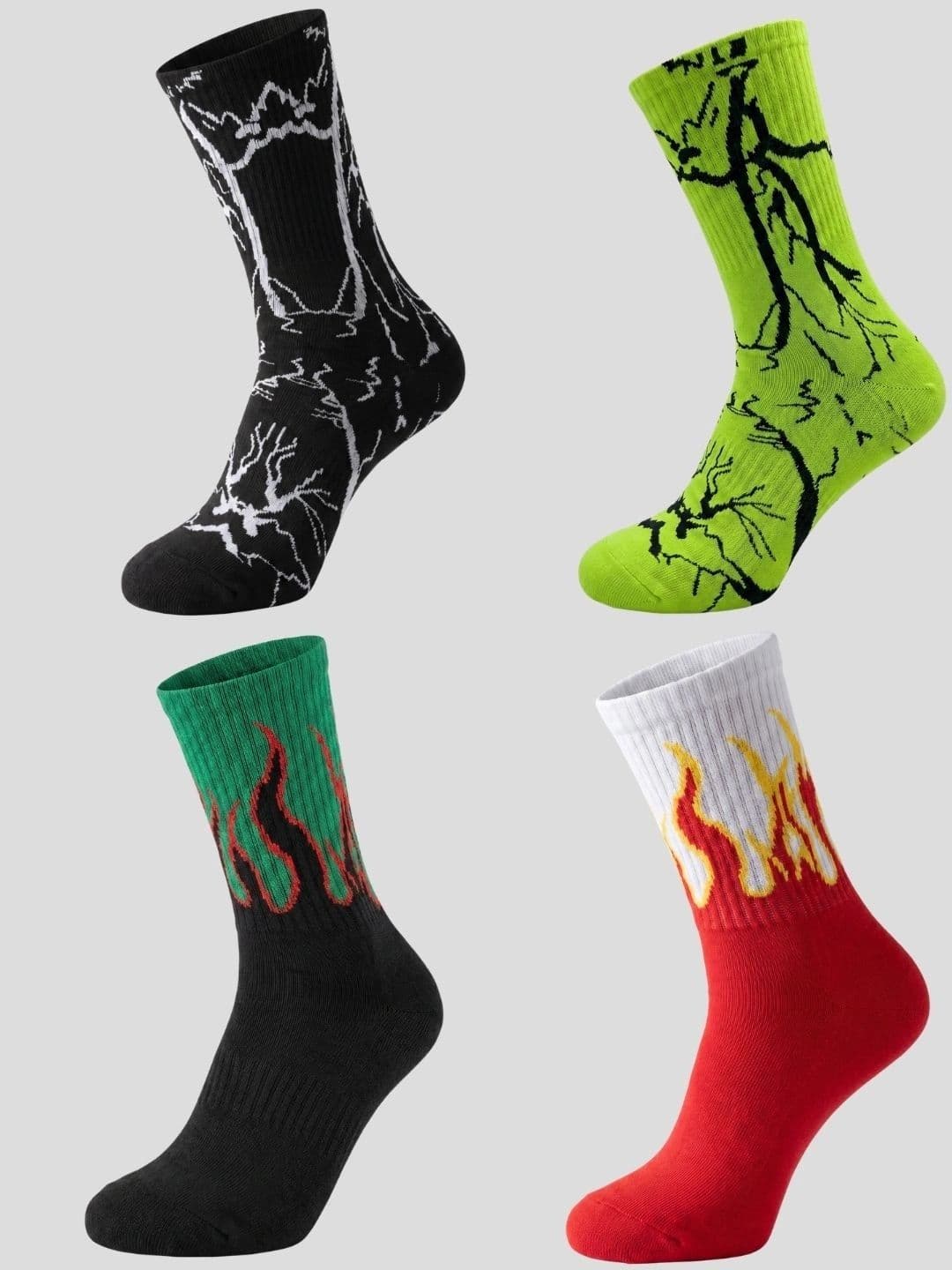 Moda Rapido Men Pack of 4 Cotton Blend Patterned Above Ankle Socks - view 1