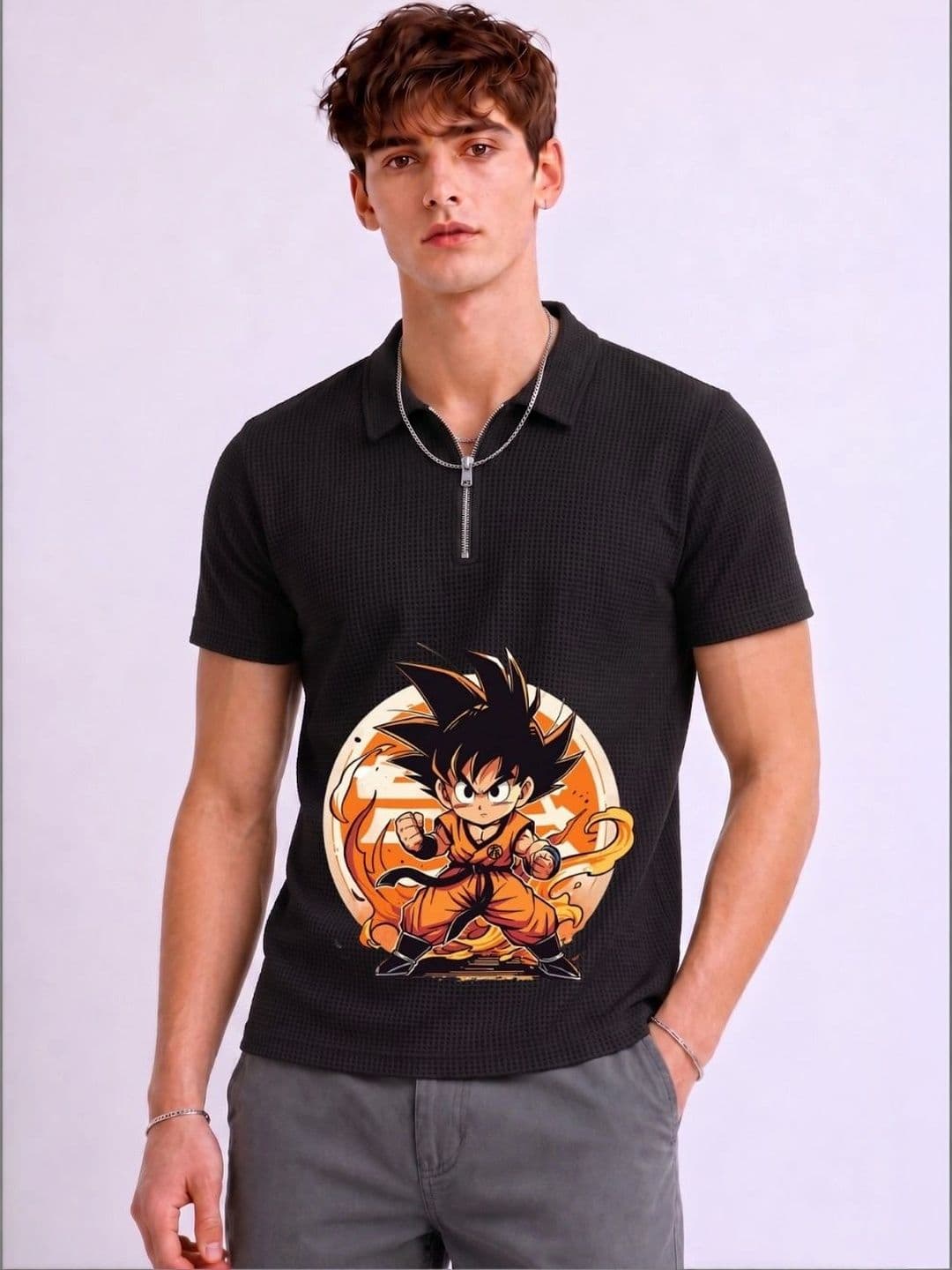 Mobox Men Graphic Printed Polo Collar Short Sleeves T-shirt - view 1