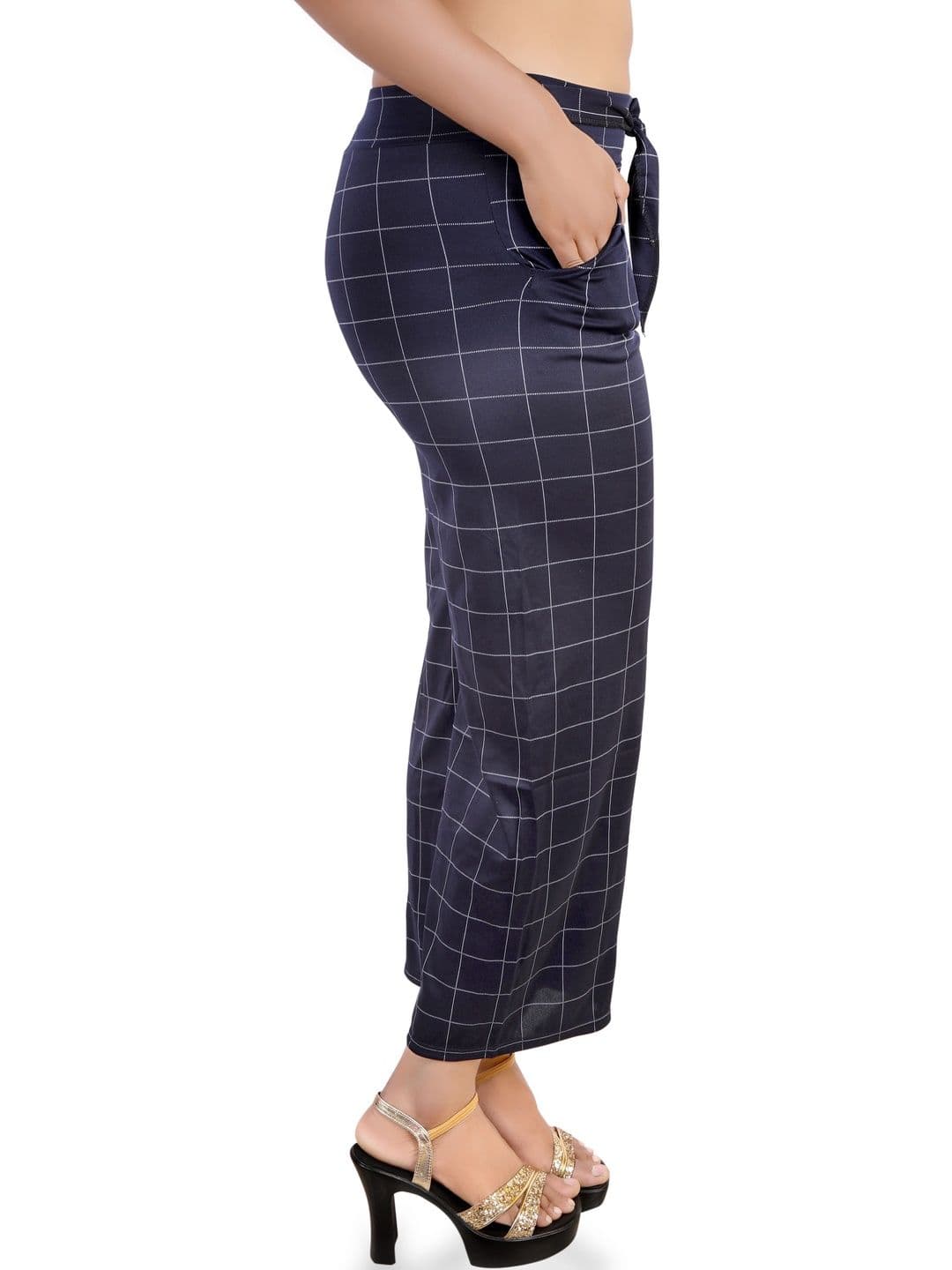 RAYIE COLLECTION Women Checked Knitted Palazzos - view 1
