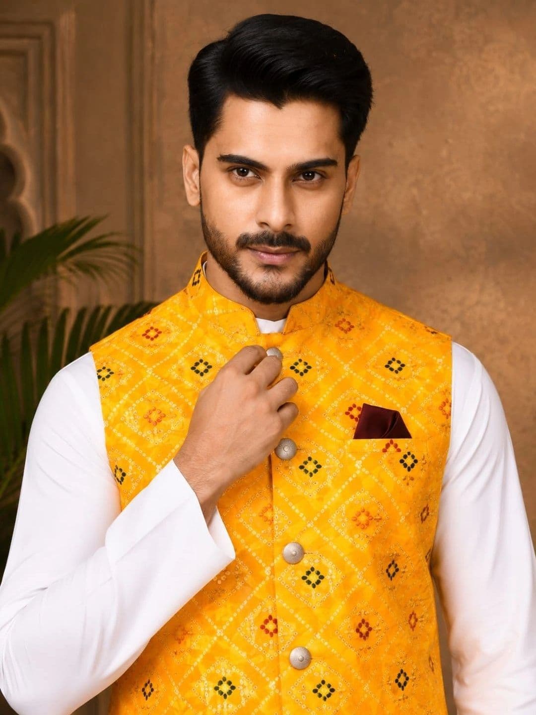 TRENDS OF ETHNIC Mandarin Collar Nehru Jackets - view 1
