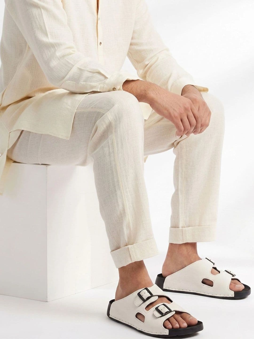 NICO NERINI Men Leather Comfort Sandals - view 1