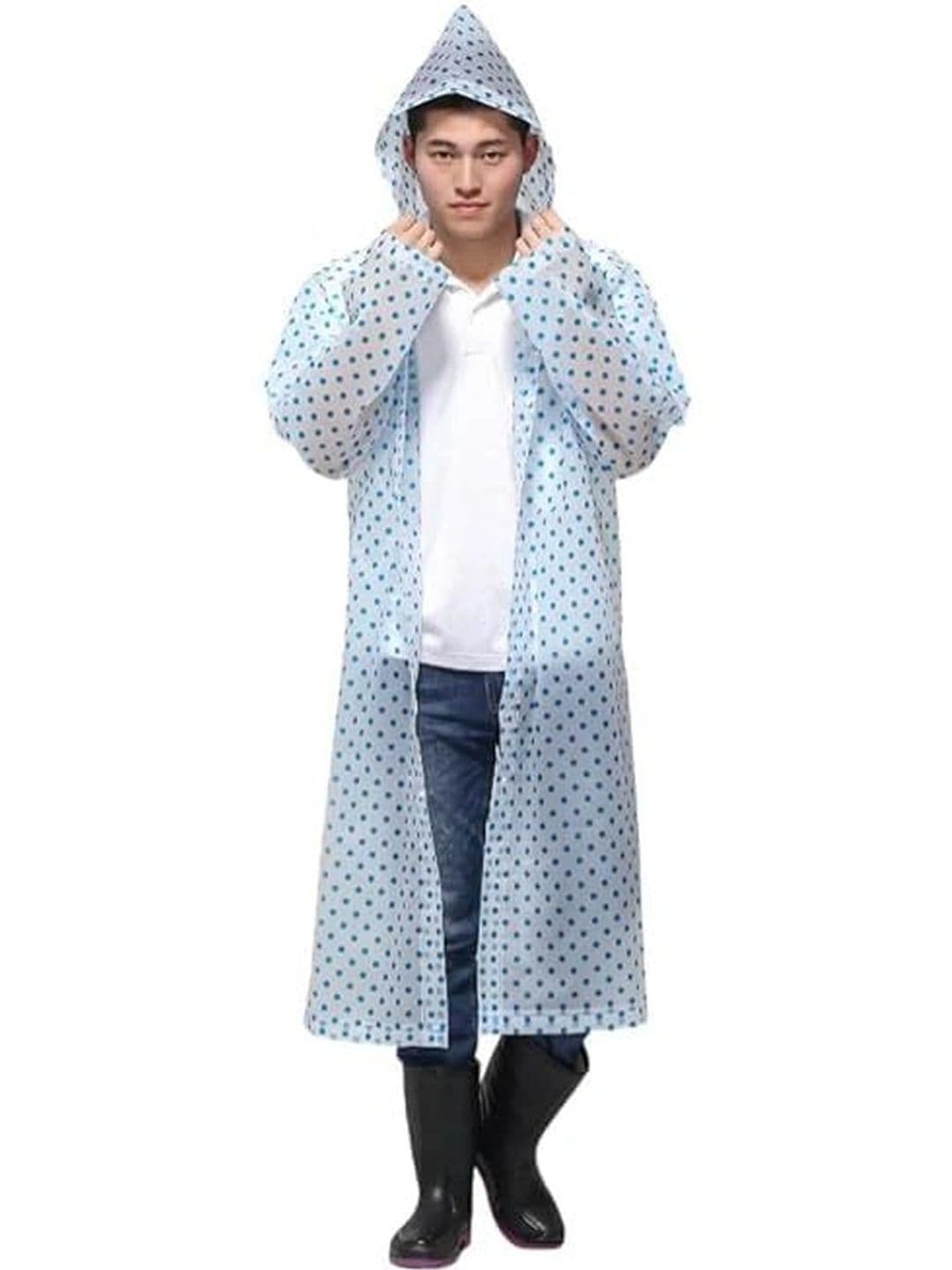 AUGEN Printed Waterproof Hooded Rain Jacket - view 1