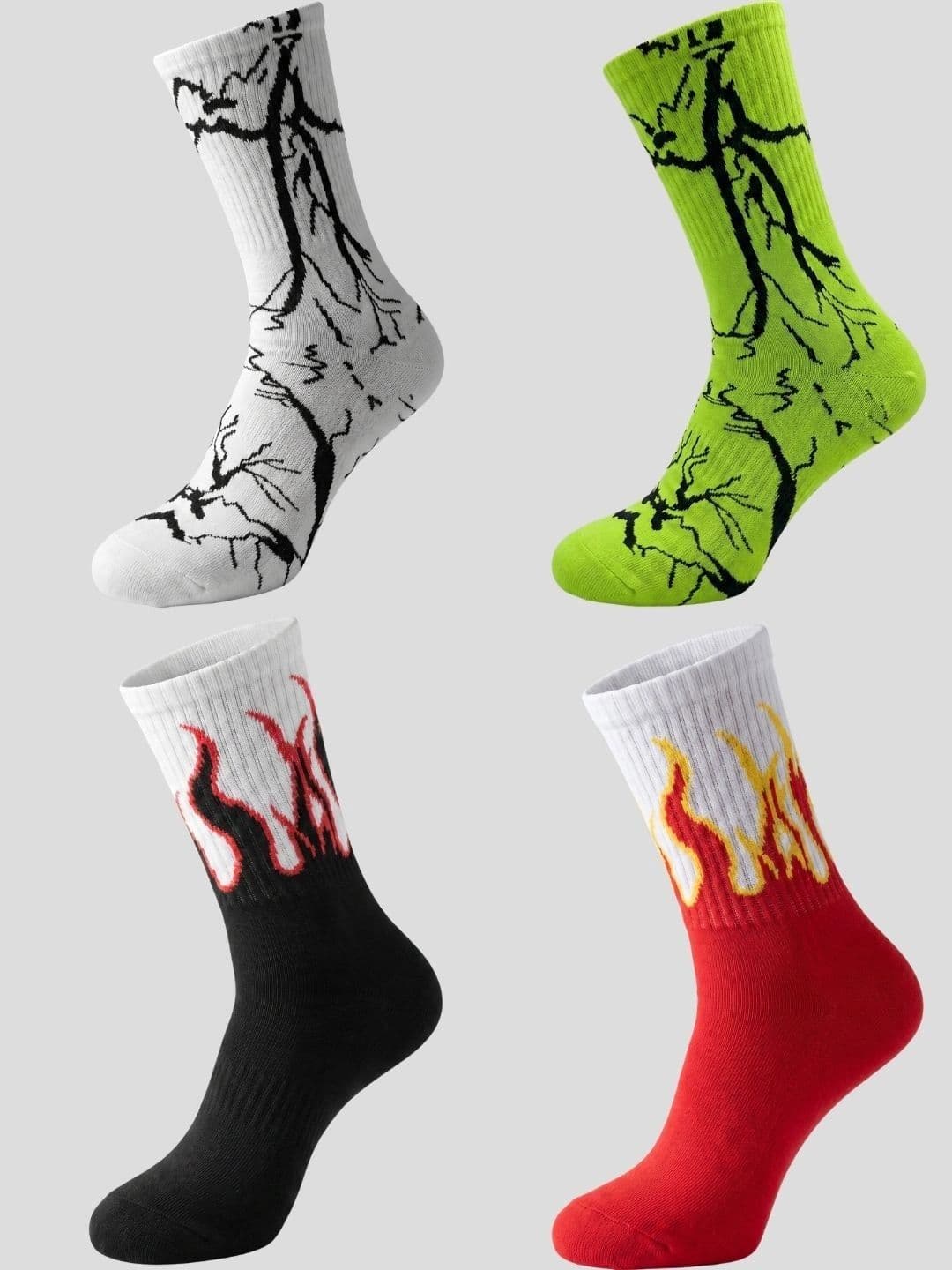 Moda Rapido Men Pack of 4 Cotton Blend Patterned Above Ankle Socks - view 1
