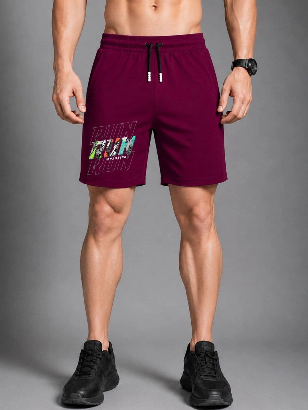 Dpassion Men Printed Training or Gym Shorts - view 1