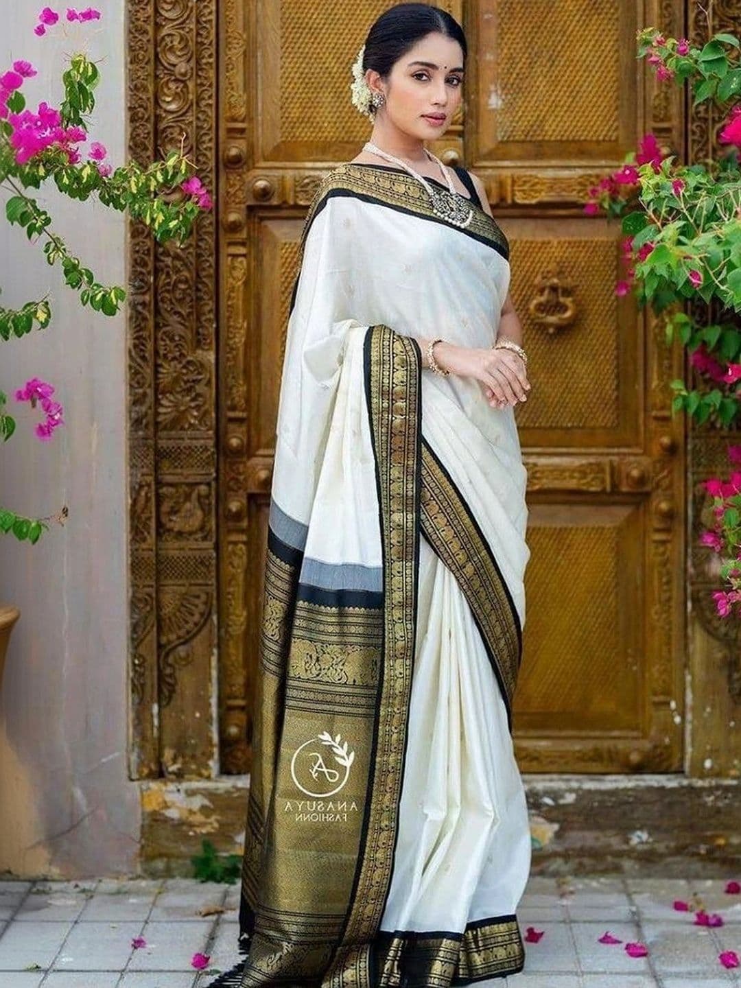 Moda Rapido Ombre Zari Silk Blend Kanjeevaram Saree - view 1