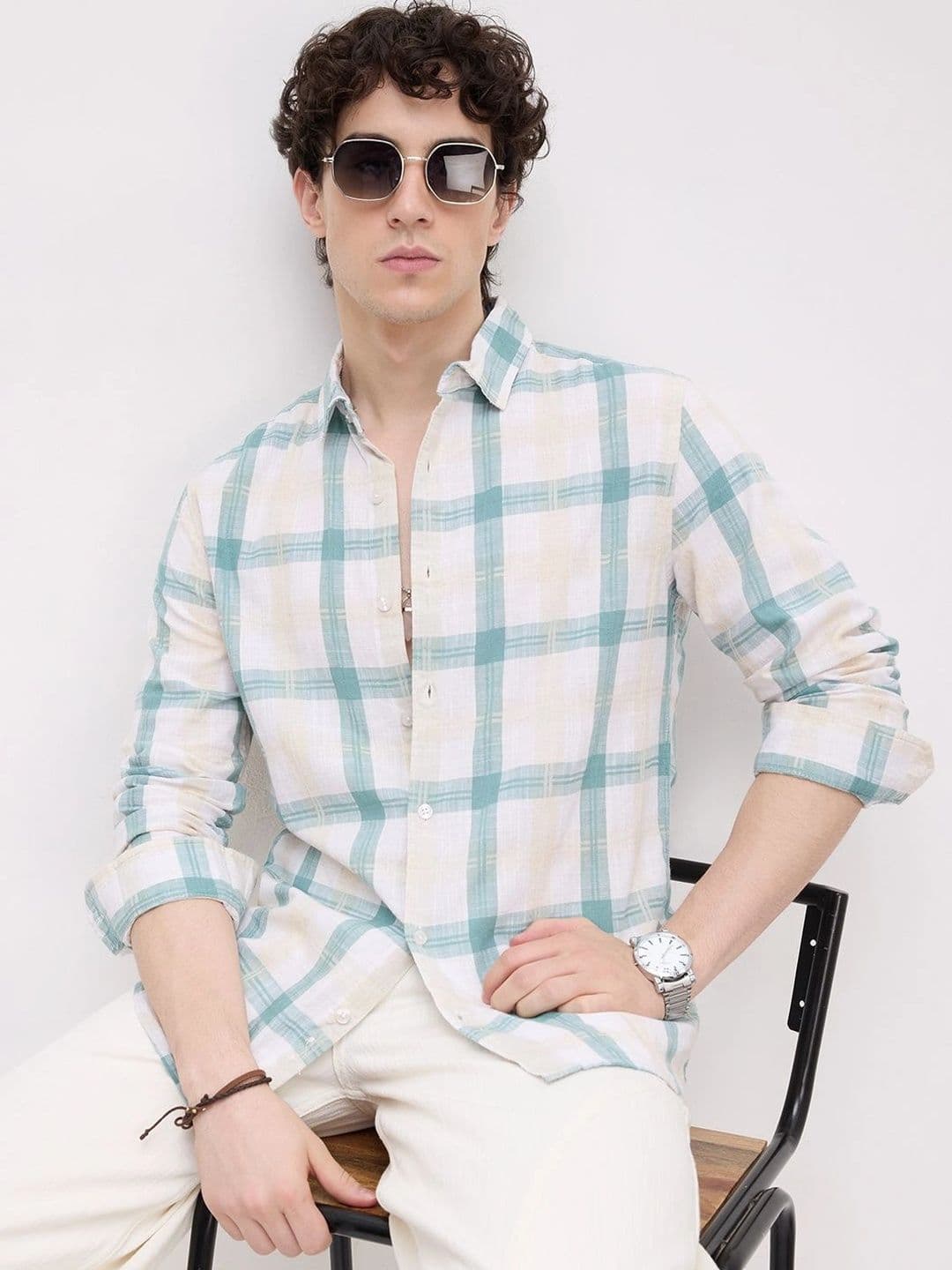 VASTRADO Men Classic Checked Casual Shirt - view 1