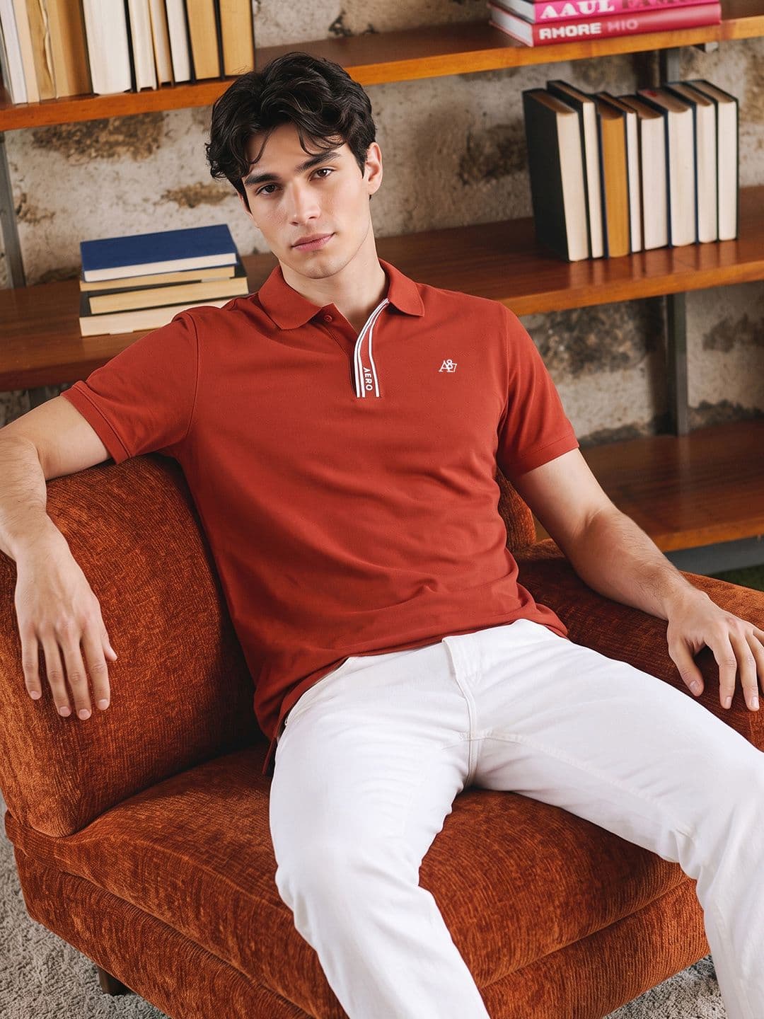 Aeropostale Polo Collar Pure Cotton T-shirt - view 1