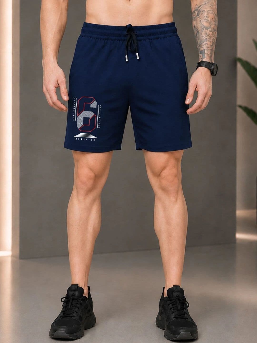 Dpassion Men Printed Training or Gym Shorts - view 1