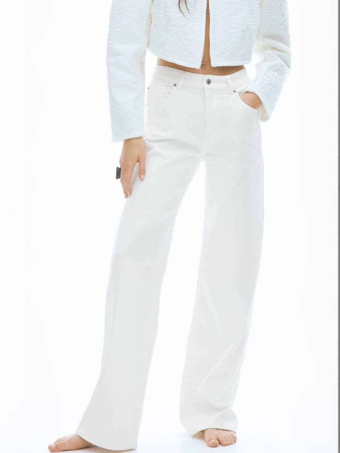 H&M Wide High Waist Jeans - view 1
