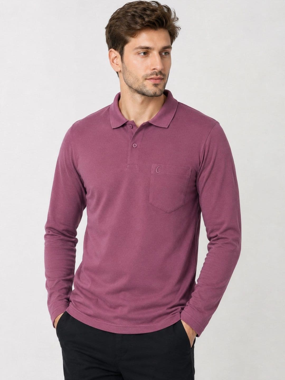 Camey Men Polo Collar Pockets T-shirt - view 1