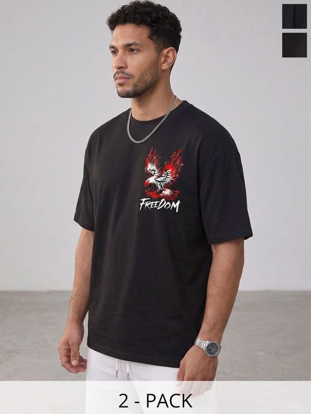 Kasendra Men Freedom & Hunting Graphic T-shirt - view 1