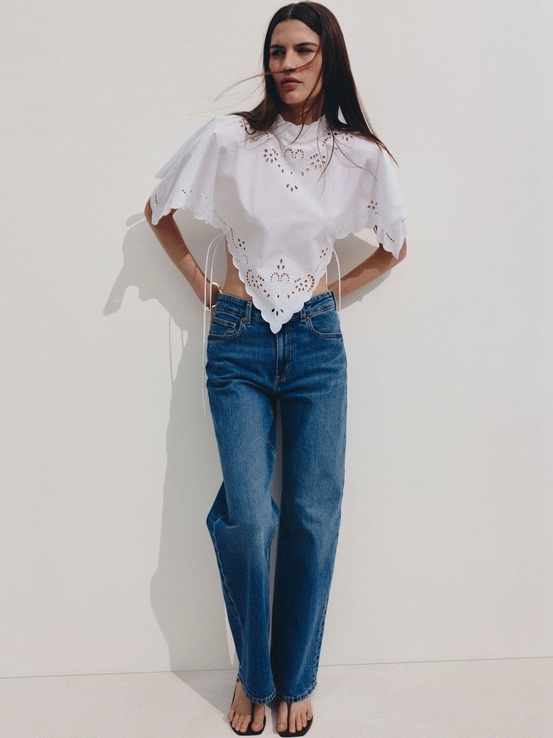 H&M Wide High Waist Jeans - view 1
