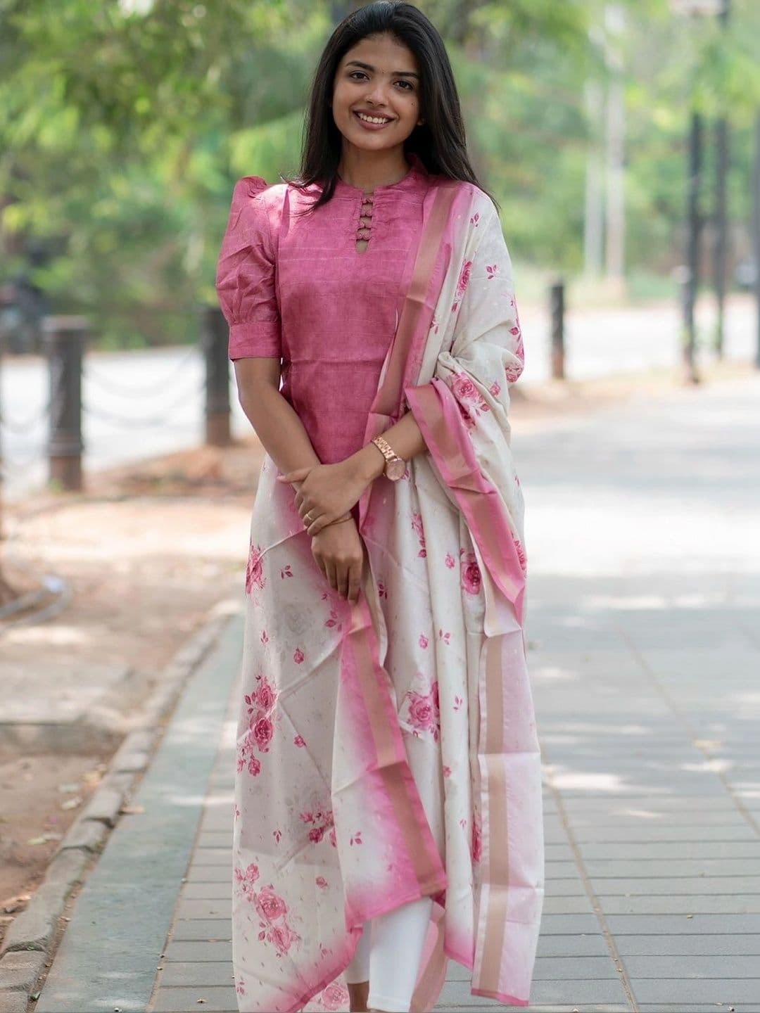 Sun Fashion And Lifestyle Women Chanderi Silk Kurta - view 1