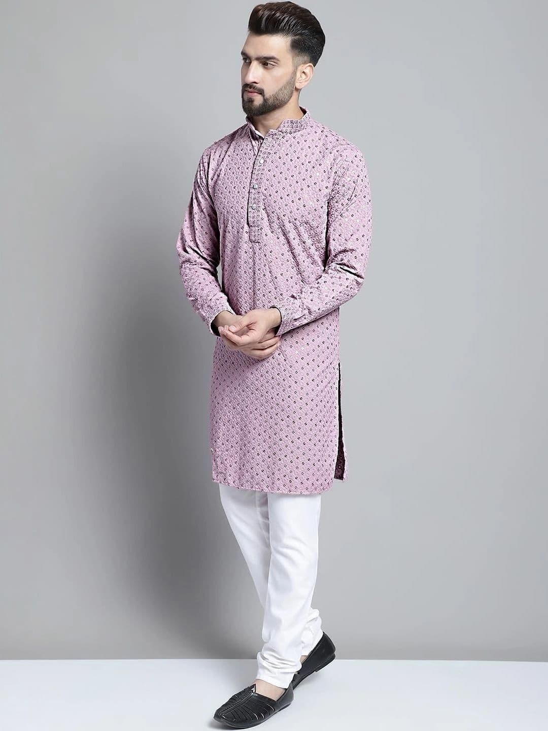 Moda Rapido Men Embroidered Chikankari Handloom Kurta - view 1