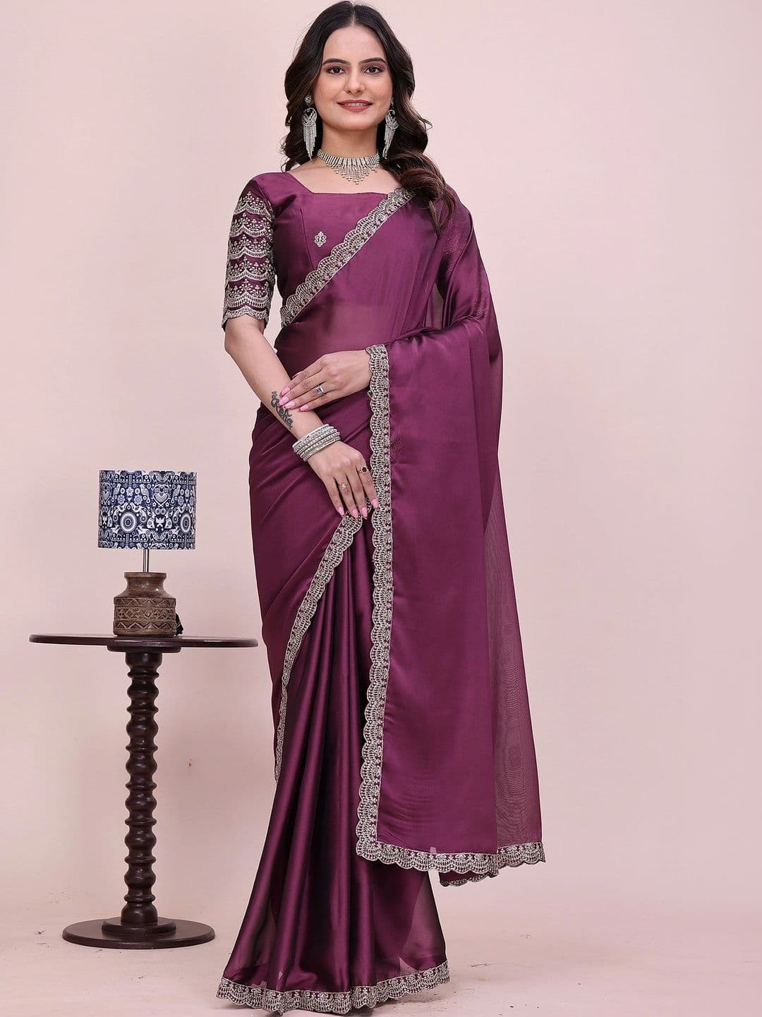 Moda Rapido Embroidered Poly Chiffon Designer Saree - view 1