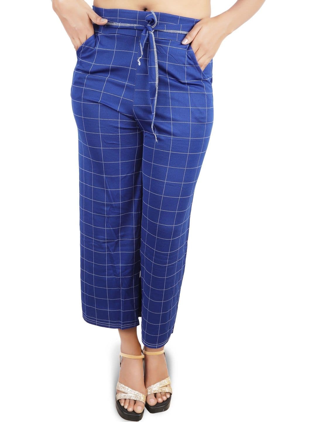 RAYIE COLLECTION Women Checked Knitted Palazzos - view 1