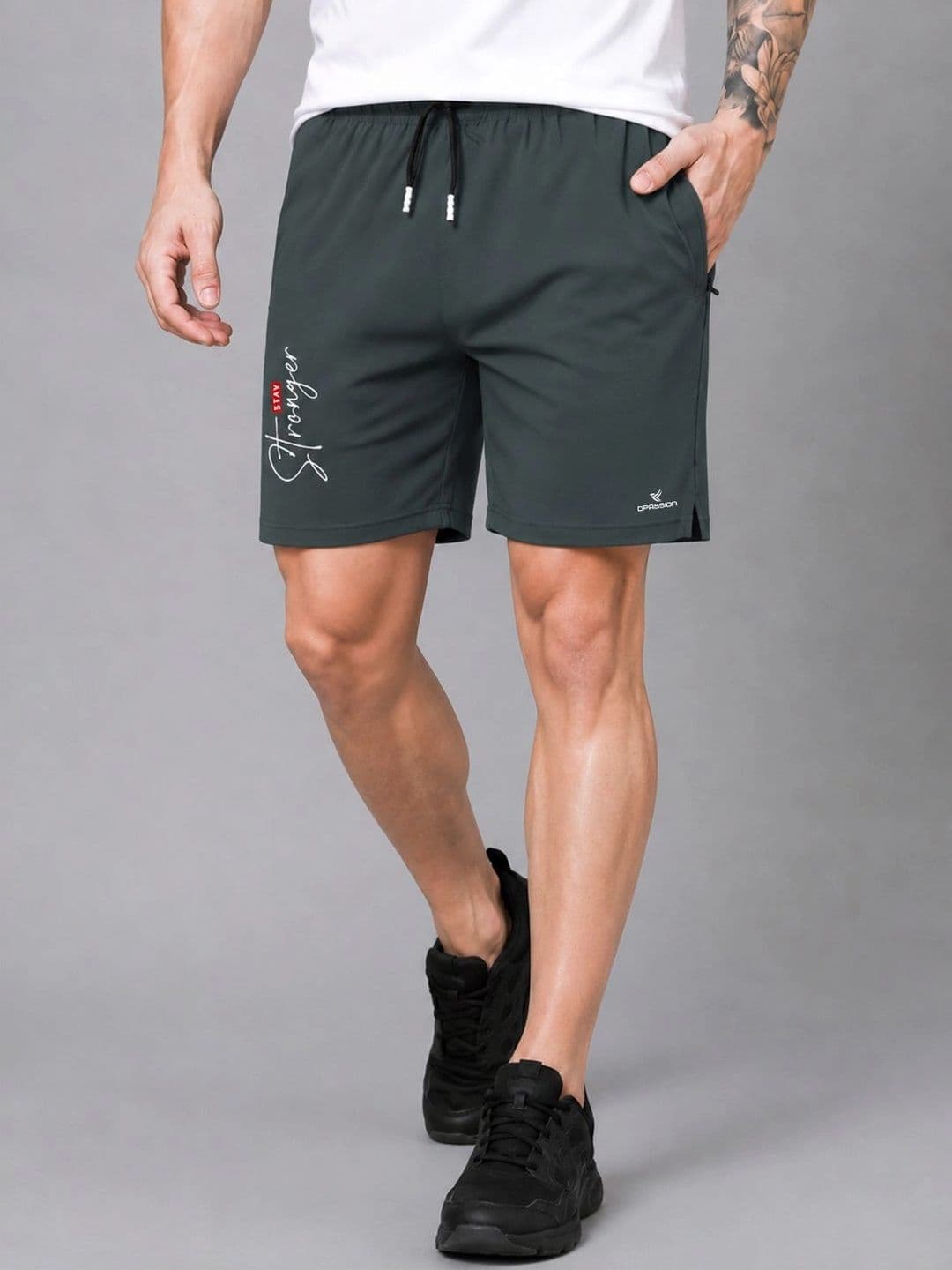 Dpassion Men Training or Gym Sports Shorts - view 1