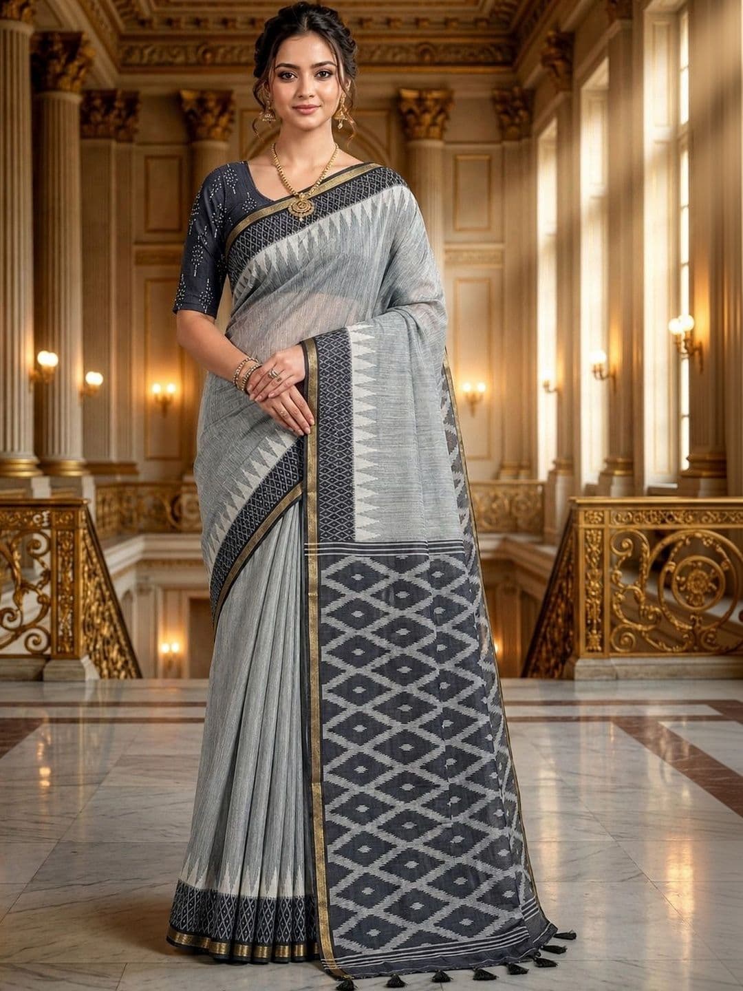 RANGREET Ethnic Motifs Saree - view 1