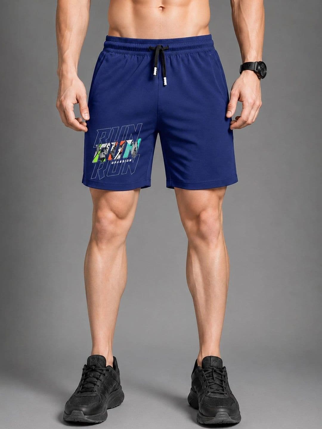 Dpassion Men Printed Training or Gym Sports Shorts - view 1