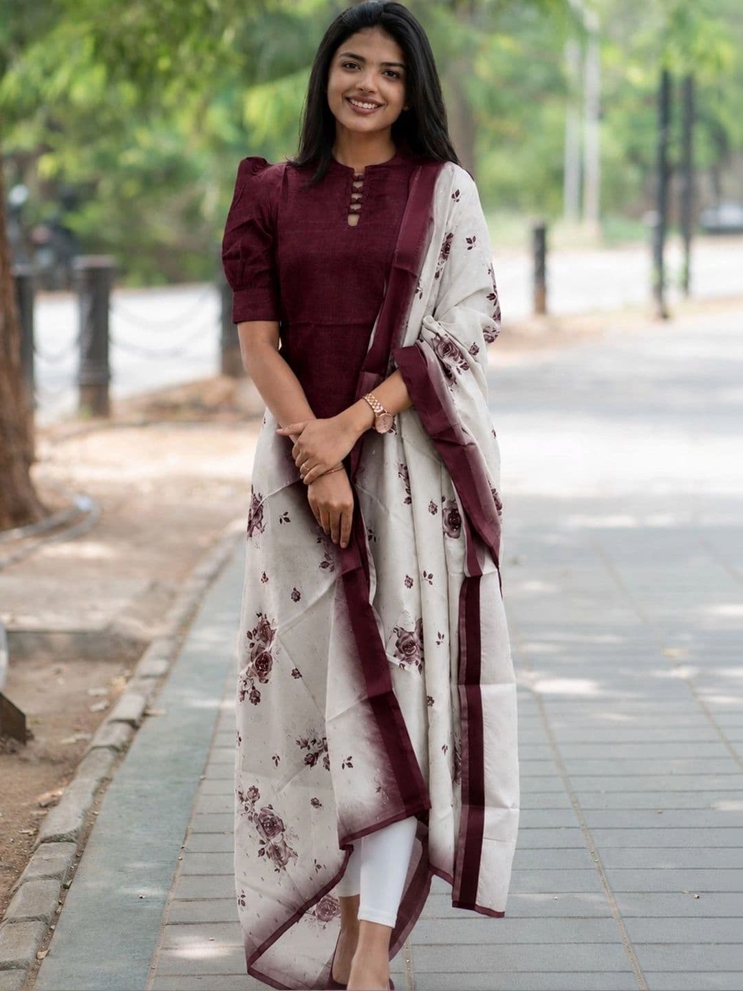 Sun Fashion And Lifestyle Women Chanderi Silk Kurta - view 1