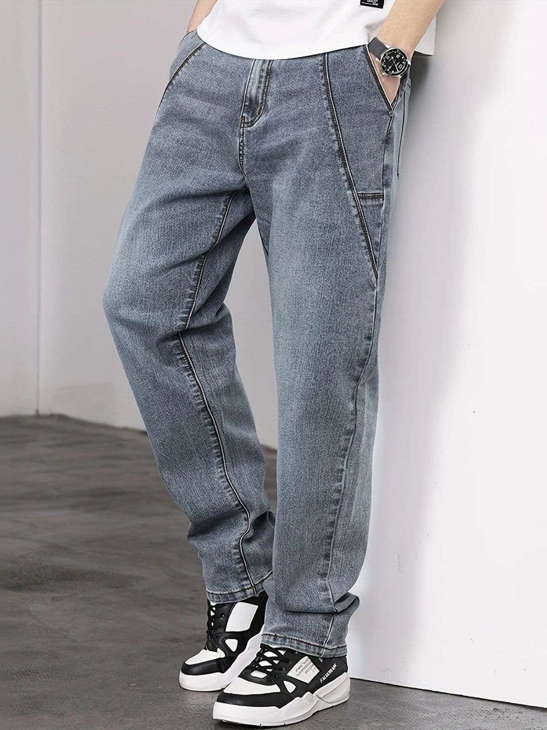 stylefabs Men Jean Regular Fit Mid-Rise Stretchable Jeans - view 1