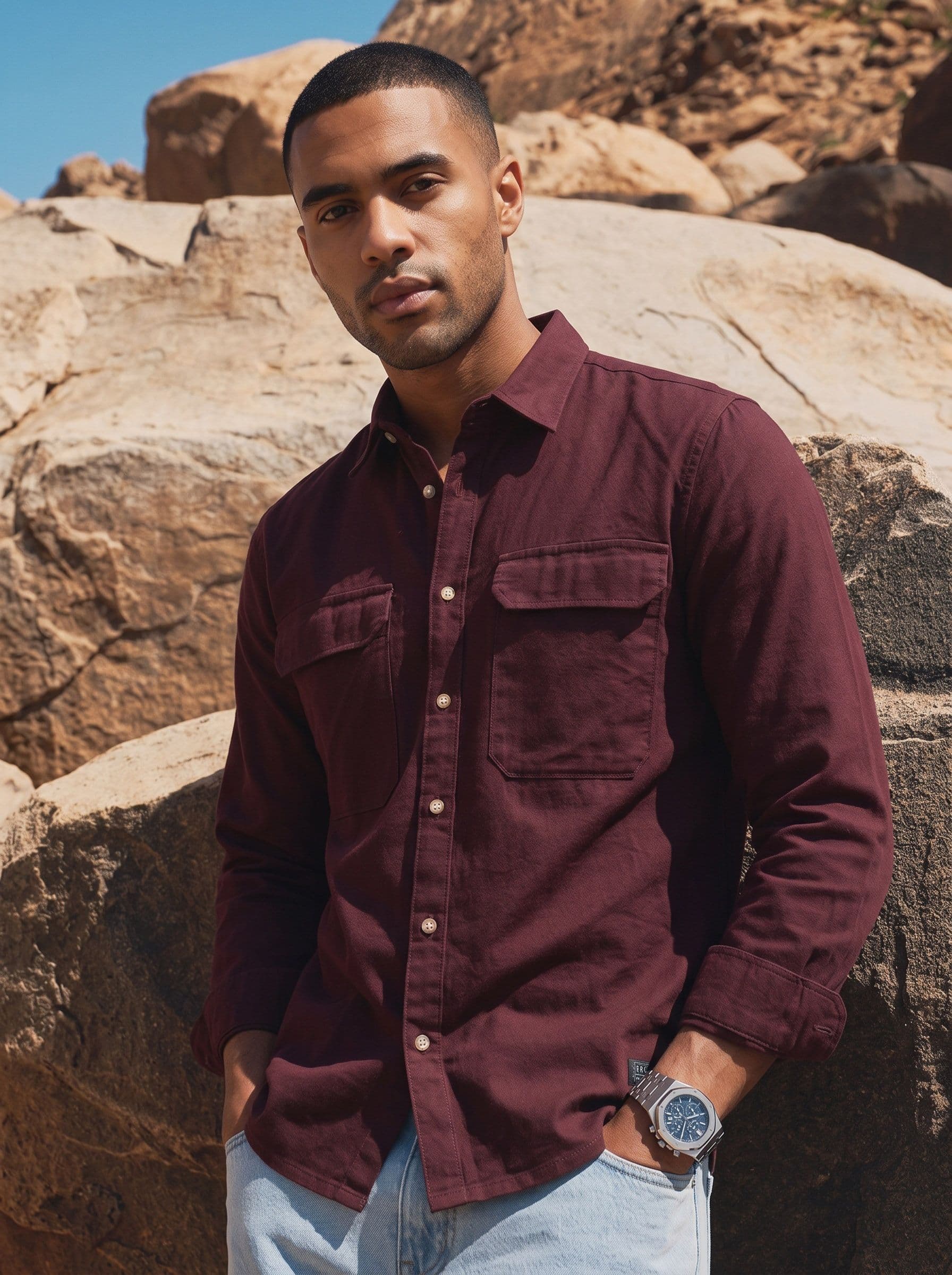 The Roadster Life Co. Spread Collar Pure Cotton Casual Shirt - view 1