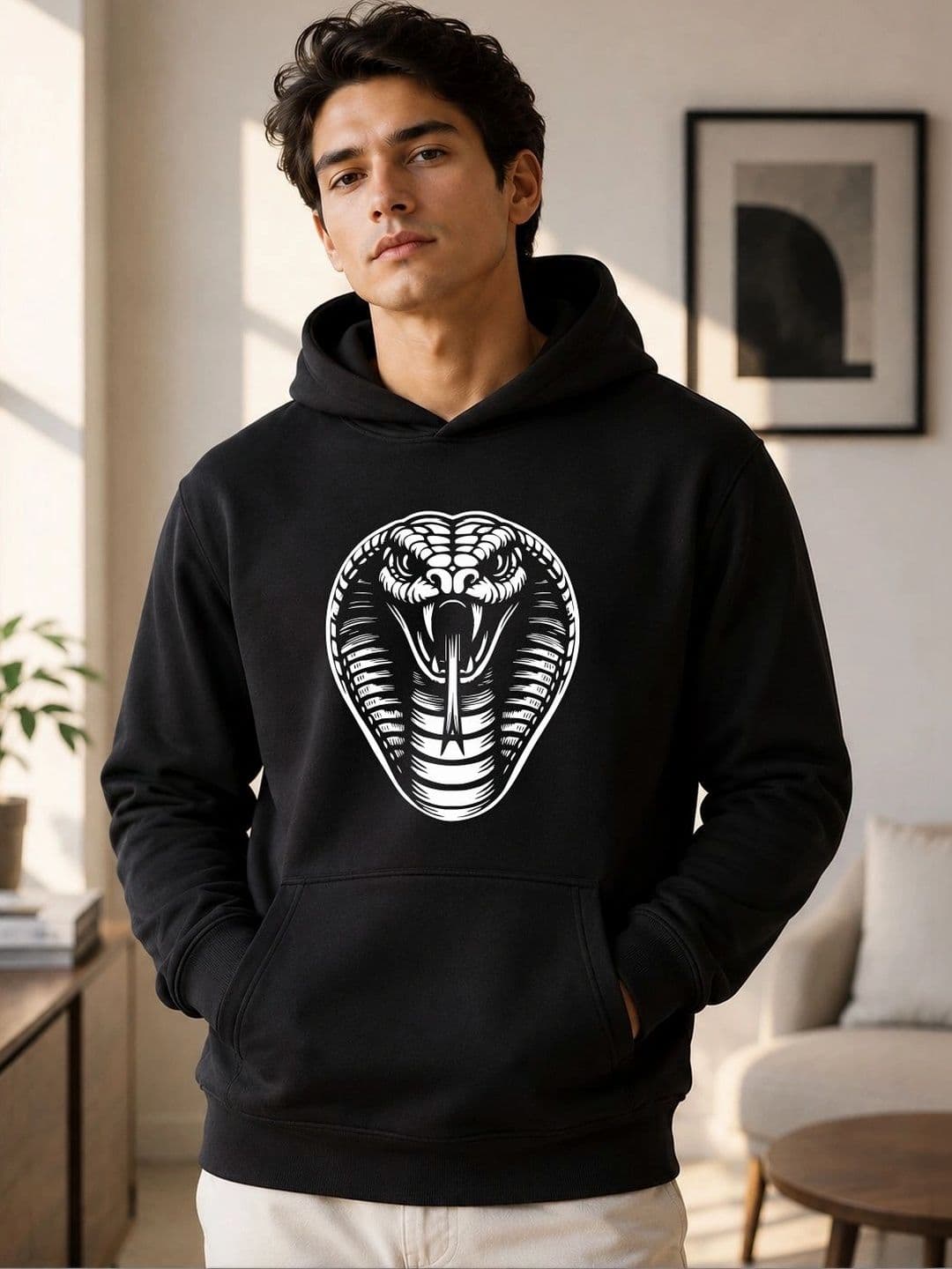 TRENDIFYTEEZ Men Printed Hooded Sweatshirt - view 1
