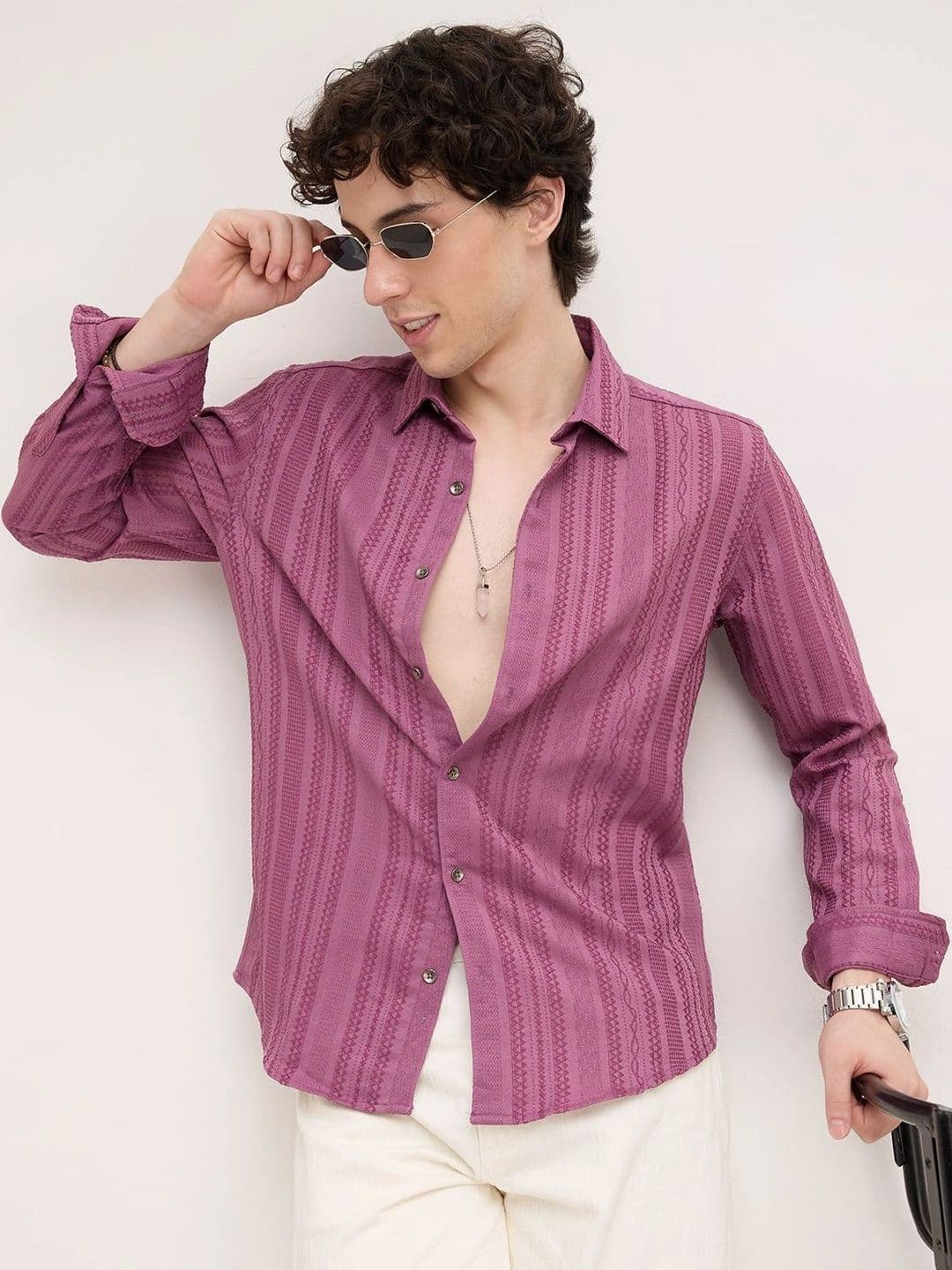 VASTRADO Men Classic Slim Fit Casual Shirt - view 1