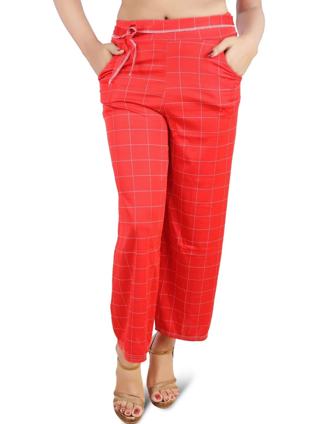 RAYIE COLLECTION Women Checked Knitted Ethnic Palazzos - view 1
