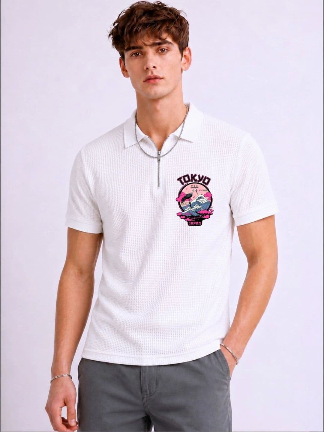 Mobox Men Polo Collar T-shirt - view 1