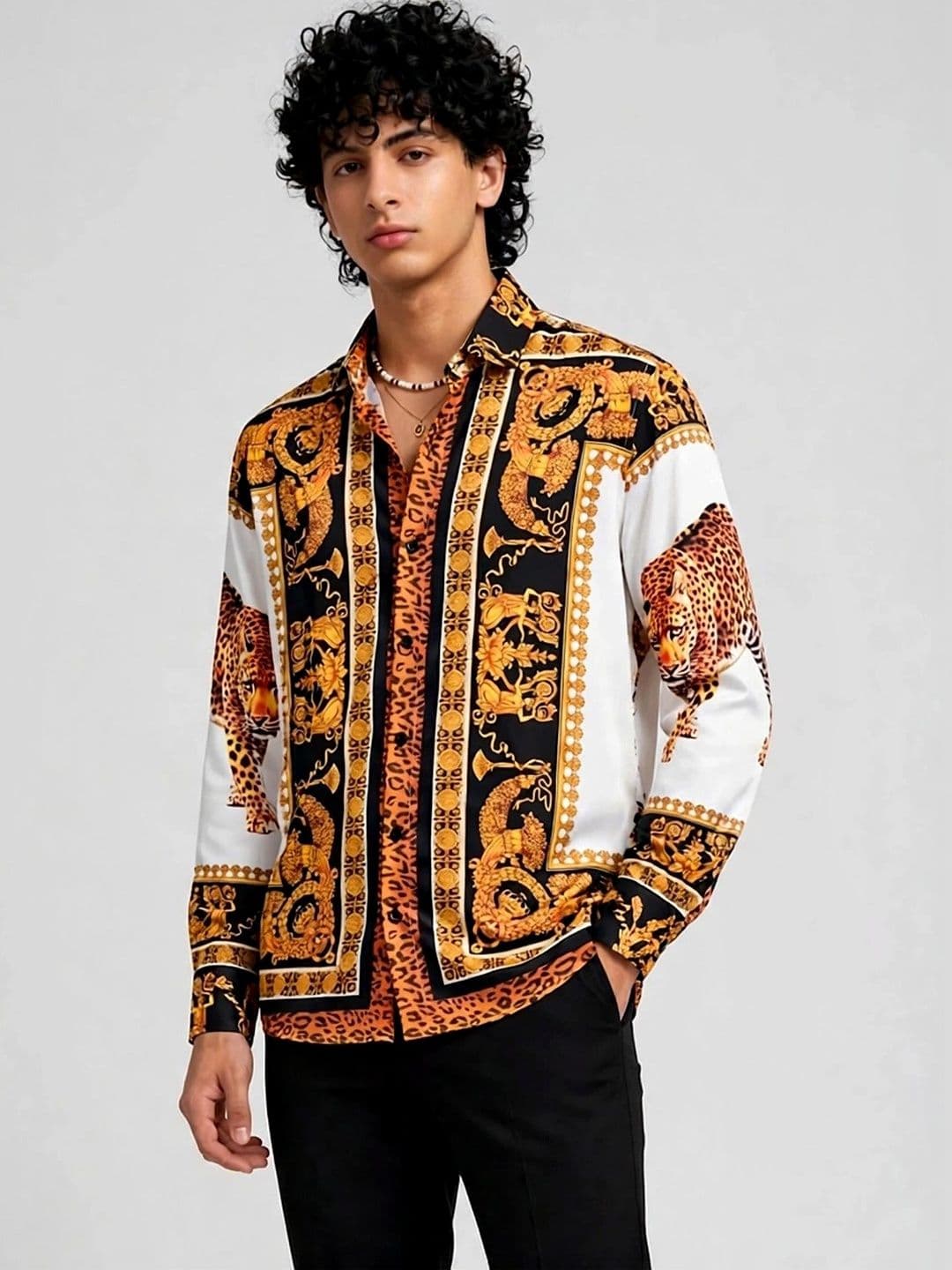 SRI VENKATESWARA FASHION Men Relaxed Animal Sheer Printed Casual Shirt - view 1