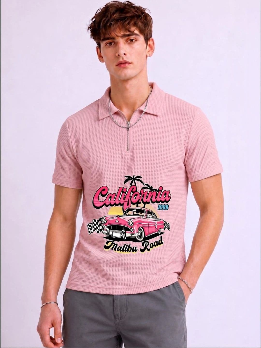 Mobox Men Polo Collar T-shirt - view 1