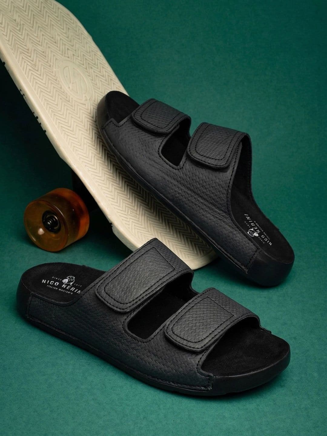 NICO NERINI Men Leather Comfort Sandals - view 1