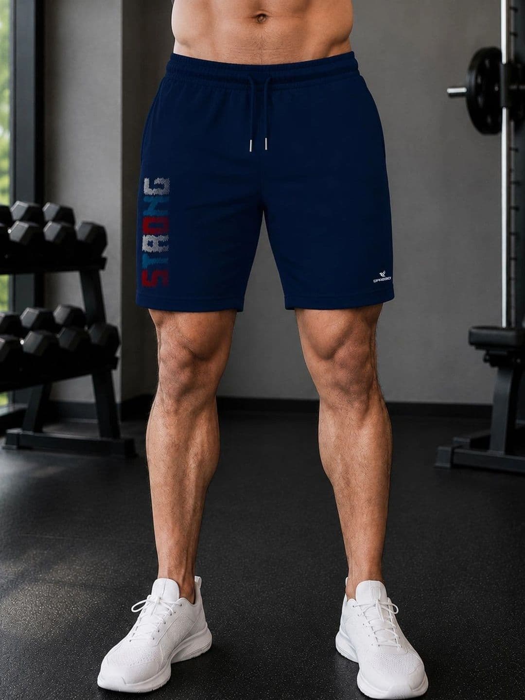 Dpassion Men Typography Printed Training or Gym Sports Shorts - view 1