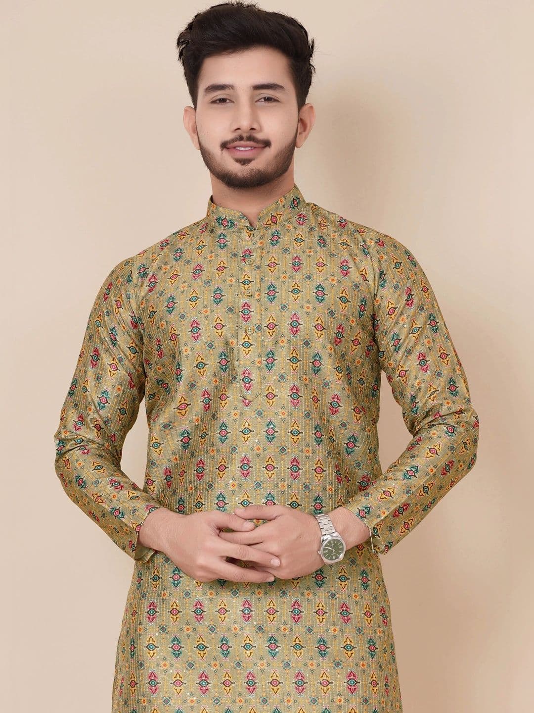 Moda Rapido Men Handloom Kurta - view 1