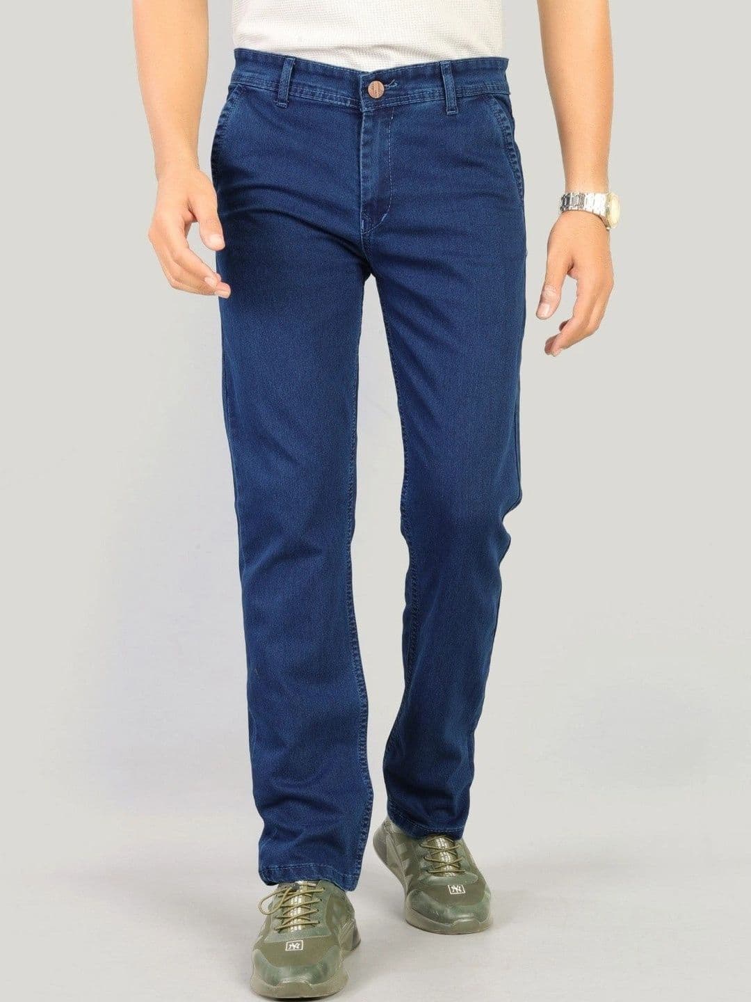 Moudlin Men Jean Regular Fit Mid-Rise Stretchable Jeans - view 1