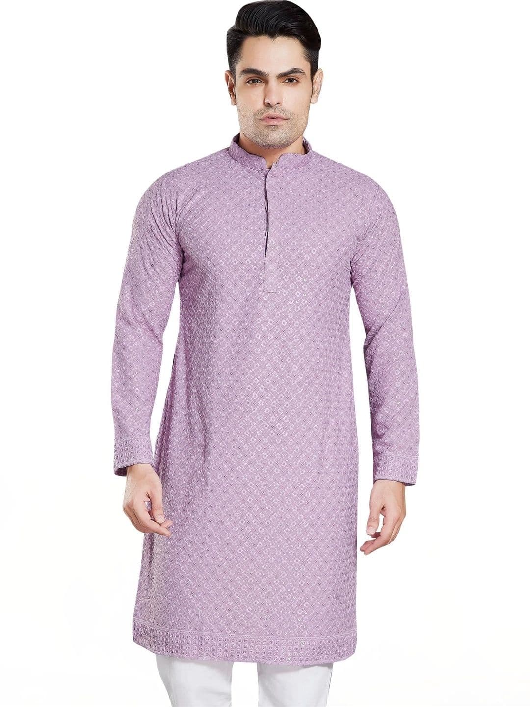 Moda Rapido Men Chikankari Handloom Kurta - view 1
