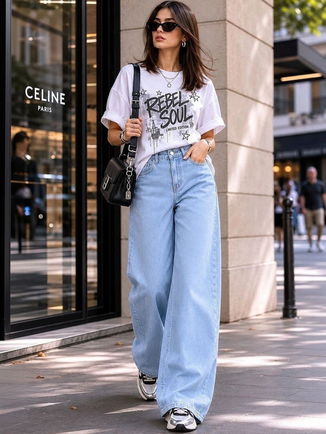 Stylecast X Kotty Women Wide Leg High-Rise Jeans - view 1