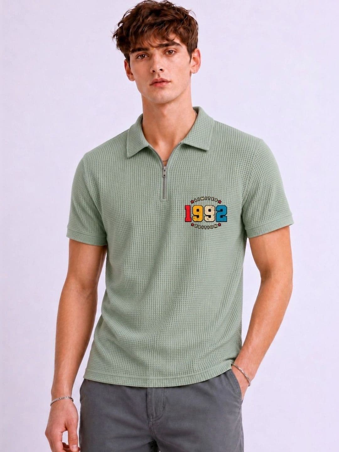 Mobox Men Typography Polo Collar T-shirt - view 1