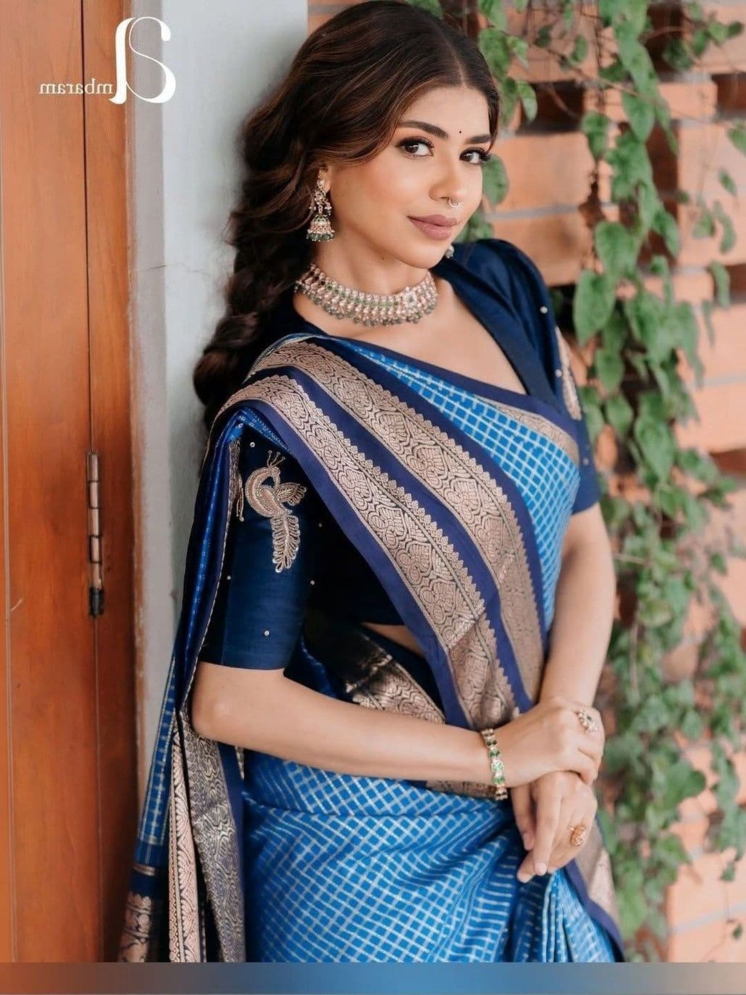 Moda Rapido Woven Design Zari Silk Blend Designer Banarasi Saree - view 1